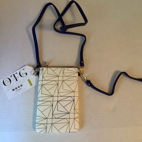 OTG 247 Handbags - OTG 247 #1 Keaton Geo Navy NWT